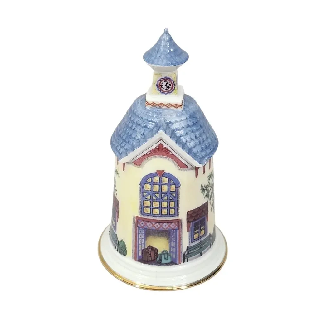 VTG 1993 LENOX COUNTRY VILLAGE "VILLAGE DEPOT" BELL PORCELAIN NEW W/O BOX - Picture 3 of 5